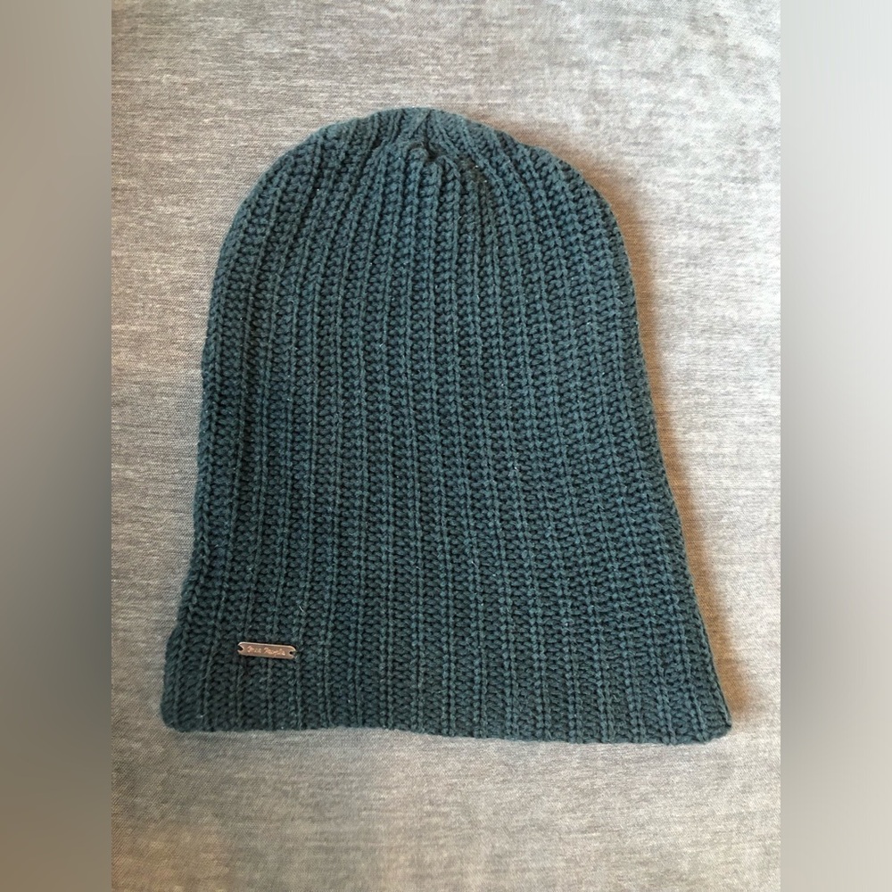 Charcoal Black Free People Slouch Beanie OS